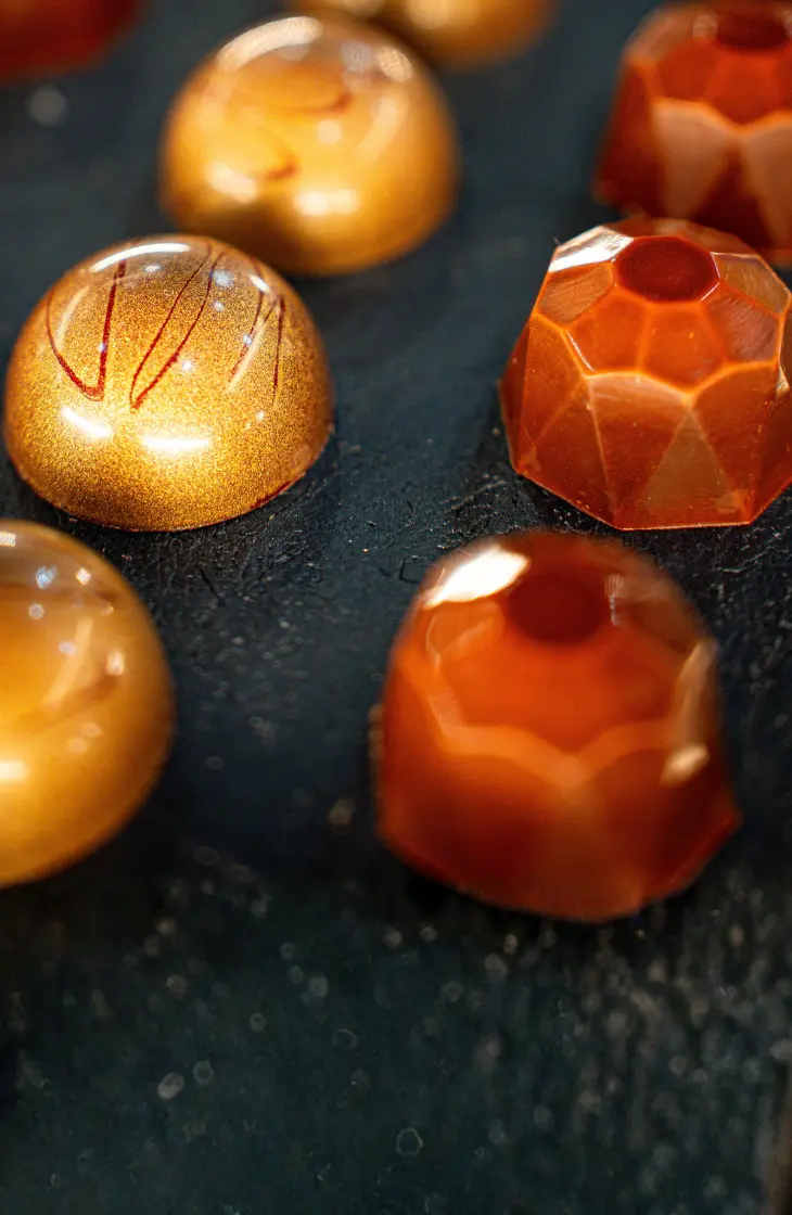 Molds for pralines and chocolate